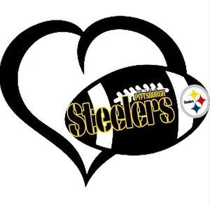 Pittsburgh Steelers Heart Logo PNG Image