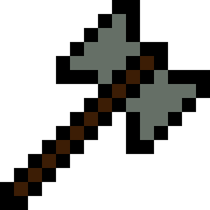 Minecraft Pixel Axe - Minecraft Diamond Axe Png, Transparent Png PNG image with transparent background