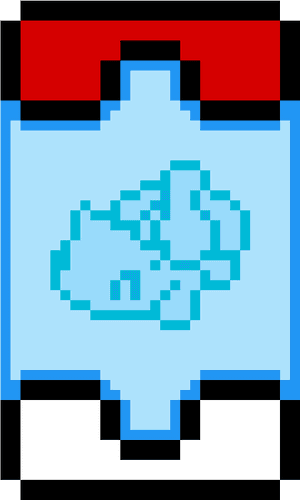 Pixel Art Blue Shirt Character PNG image with transparent background