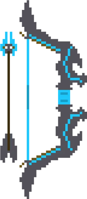 Pixel Art Bowand Arrow PNG Image