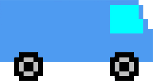 Pixel Art Carsand Traffic Light PNG image with transparent background