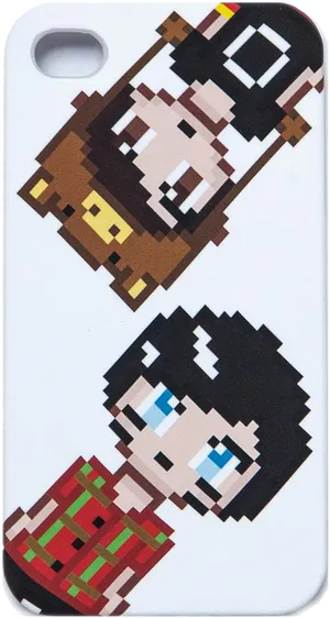 Pixel Art Character Phone Case PNG Image