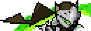 Pixel Art Genji Overwatch PNG Image