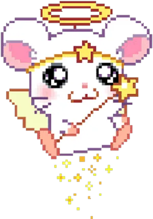 Pixel Art Kawaii Mouse Nurse PNG Image