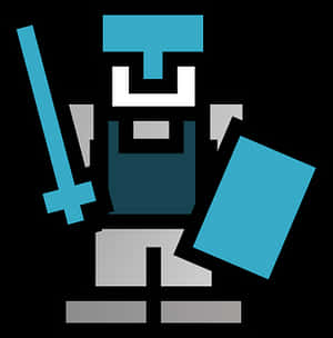 Pixel Art Knight Icon PNG with transparent background