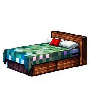 Pixel Art Minecraft Bed Png 22 PNG Image