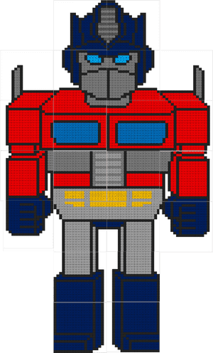 Optimus Prime Coloring Mural, HD Png Download PNG