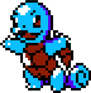 Pixel Art Pokemon Squirtle, HD Png Download PNG image with transparent background