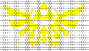 Triforce For A Panel Bead Pattern - Visual Arts, HD Png Download PNG