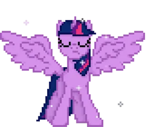 Pixel Art Twilight Sparkle PNG Image