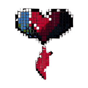 Pixel Heart Design PNG xxc94 PNG image with transparent background