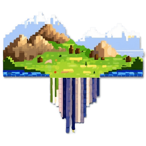 Pixel Landscape Wallpaper PNG apn99 PNG image with transparent background