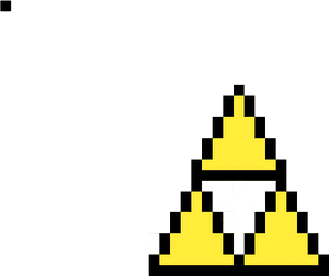 Pixel Art Triforce, HD Png Download PNG