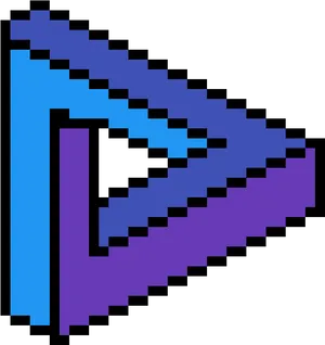 Pixelated Arrow Graphic PNG Image