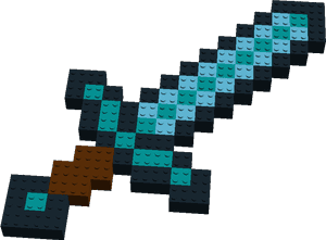 Minecraft Transparent Diamond Sword - Diamond Sword PNG
