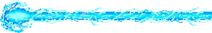 Pixelated Blue Laser Beam PNG Image