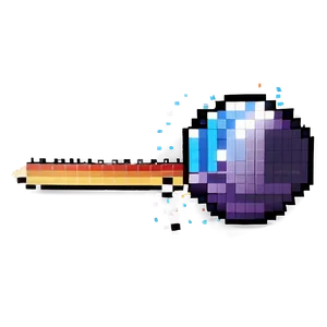 Pixelated C PNG Image