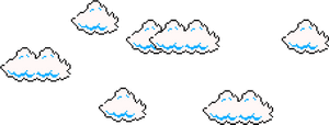 Super Mario Clouds Png, Transparent Png PNG