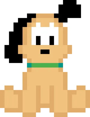 Pixelated Cute Dog Avatar.png PNG Image