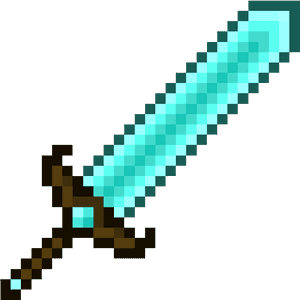 Diamond Sword Minecraft Texture , Png Download - Murder Mystery 2 Pixel, Transparent Png PNG