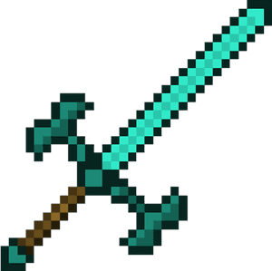 Diamond Sword Png, Transparent Png PNG