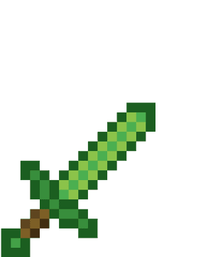 Emerald Minecraft Diamond Sword, HD Png Download PNG with transparent background