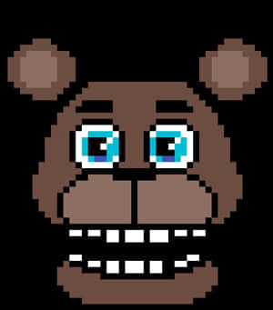 Freddy Fazbear Pixel Art Grid, HD Png Download PNG