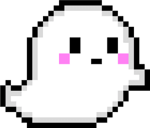 Cute Ghost Png - Cute Ghost Pixel Art, Transparent Png PNG