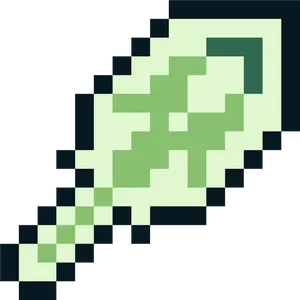 Pixelated_ Green_ Heart PNG Image