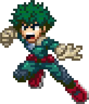 Pixelated Heroin Action PNG Image