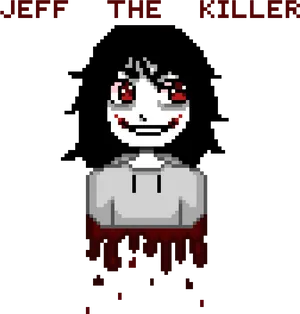 Pixelated Horror Character PNG Image