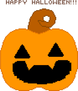 Happy Halloween - Jack-o'-lantern PNG image with transparent background
