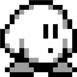 Pixelated_ Kirby_ Character PNG Image