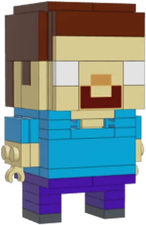 Pixelated Minecraft Character Herobrine Illustration PNG Image