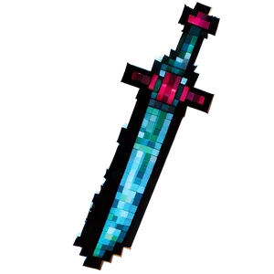 Pixelated Minecraft Sword Png Wdo75 PNG Image