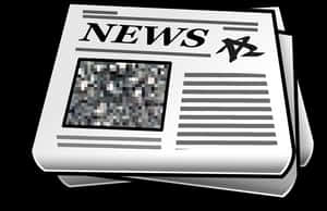 Pixelated Newspaper Image PNG