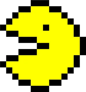 Pixelated Pacman Icon PNG Image