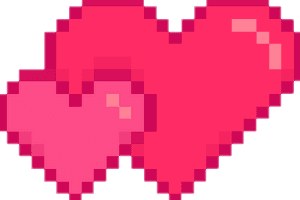 #heart #hearts #pixelated #pixelart #freetouse - Pixel Heart Transparent Background, HD Png Download PNG image with transparent background