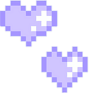 #pastel #purple #heart #hearts #aesthetic #aesthetics - Pixel Kawaii Heart, HD Png Download PNG image with transparent background