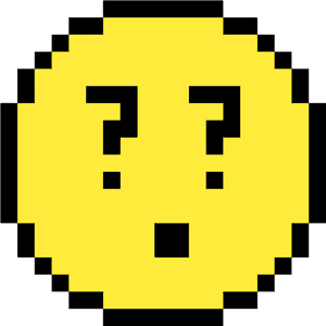 Question Face Clipart , Png Download - Spreadsheet Pixel Art Emoji, Transparent Png PNG with transparent background