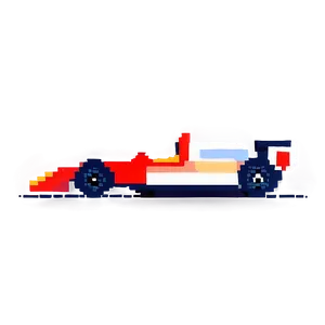 Pixelated Racing Car Png 15 PNG Image