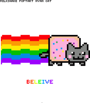 Milkshake Nyan Cat - Nyan Cat Gif Png, Transparent Png PNG image with transparent background