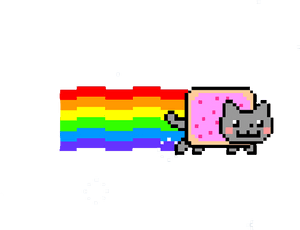 Clip Art Arcoiris Report Abuse - Nyan Cat Transparent Gif, HD Png Download PNG image with transparent background