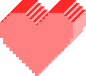 Transparent Dark Smoke Png - 3d Pixel Heart Transparent, Png Download PNG image with transparent background