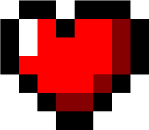 Zelda Heart Png - Zelda Heart Pixel Art, Transparent Png PNG image with transparent background