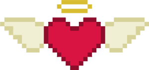 Kawaii Pixel Heart Png, Transparent Png PNG image with transparent background