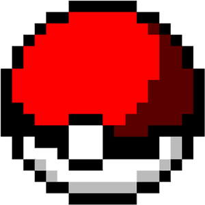Pixelated Red Mushroom Icon PNG image with transparent background