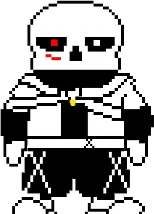 Pixelated_ Sans_ Character PNG Image