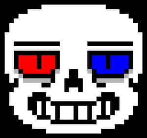 Pixelated_ Sans_ Face_ Undertale PNG image with transparent background
