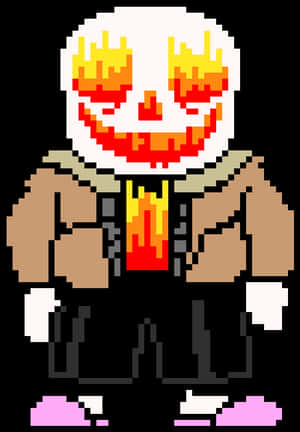 Pixelated_ Skeleton_ Character PNG image with transparent background